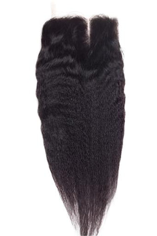 Mongolian Textured Straight 5x5 Lace Closures