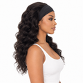 ATHENA wig side view on model — AVH Extensions