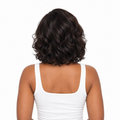 DAISY wig back view on model — AVH Extensions