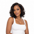DAISY wig on model — AVH Extensions