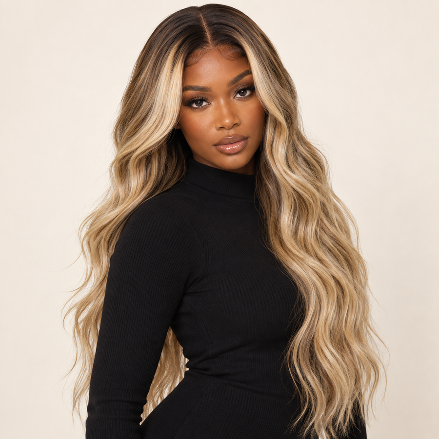 AVH Extensions | LIYAH | Ready-to-Wear wig campaign model