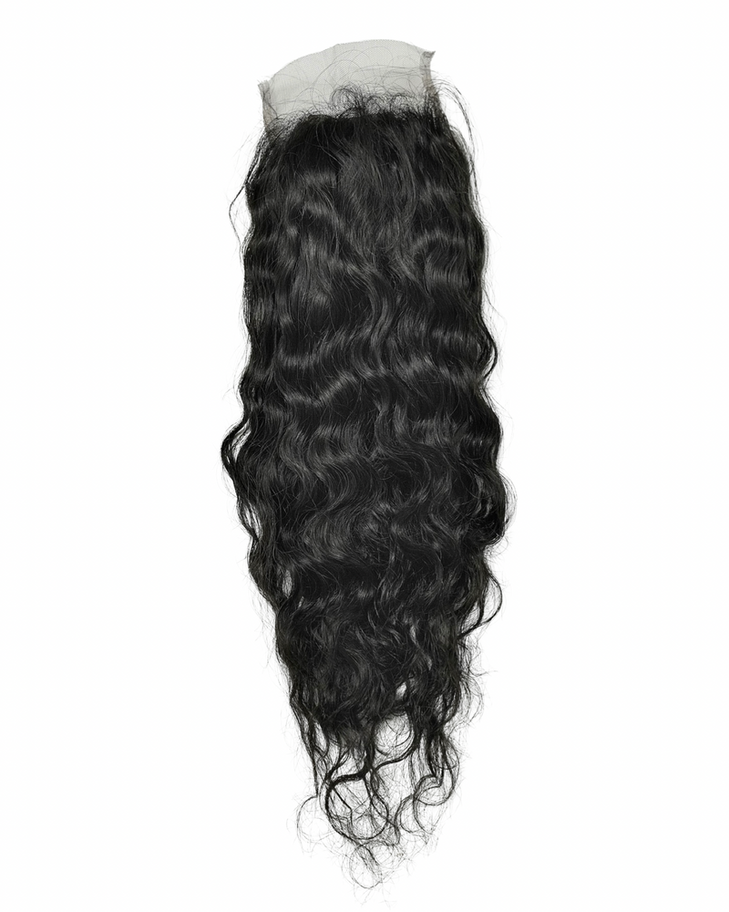 Raw Temple Indian Curly 5x5 Lace Closure