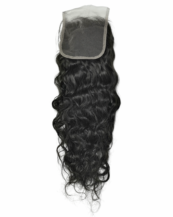Raw Temple Indian Curly 5x5 Lace Closure
